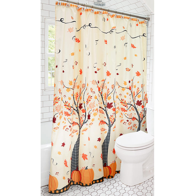 Harvest Themed Shower Curtain