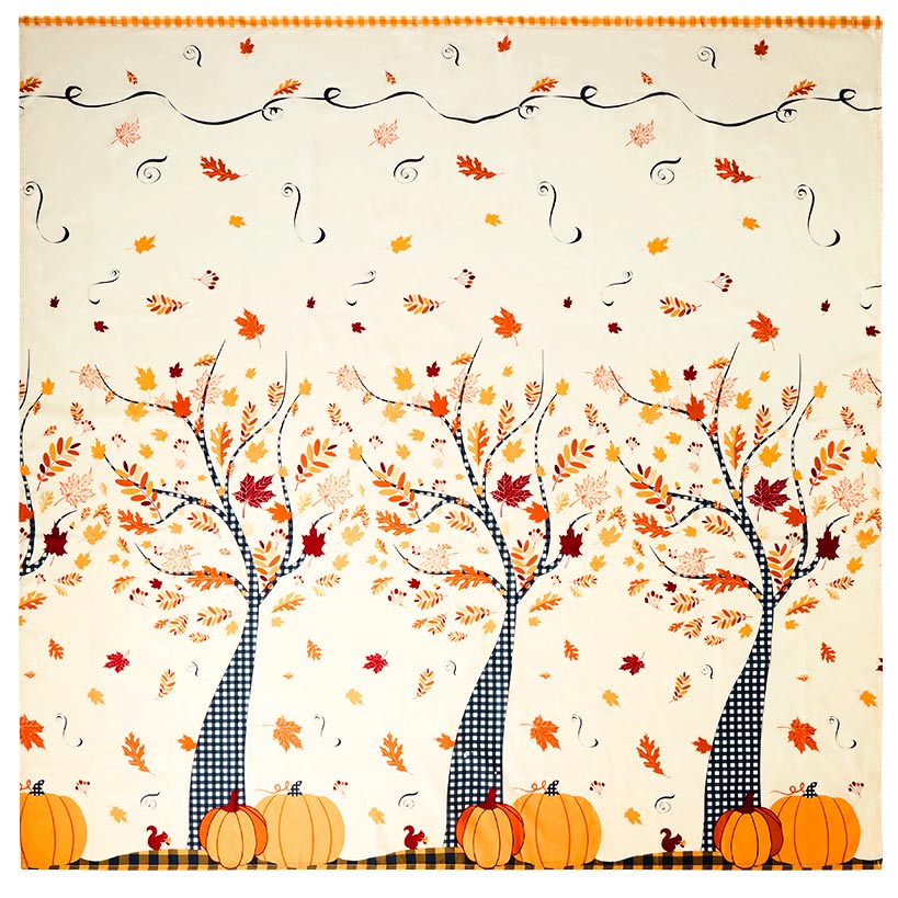 Harvest Themed Shower Curtain