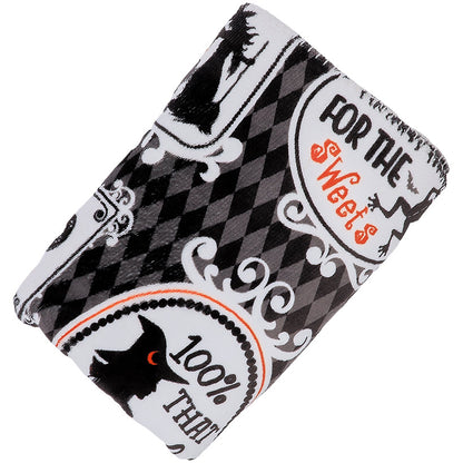 Haunted Walls Reversible Heavyweight Cozy Polyester Flannel Throw Blanket