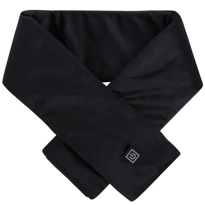 Neck Heated Scarf With Power Bank Black Or Grey