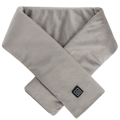 Neck Heated Scarf With Power Bank Black Or Grey