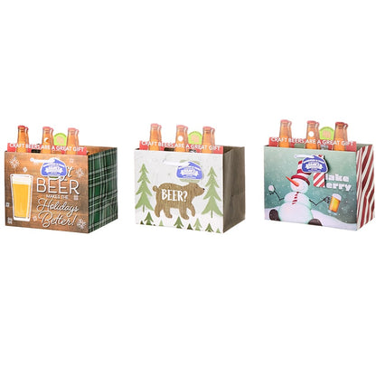 Set of 3 Heavyweight Beer Gift Bags