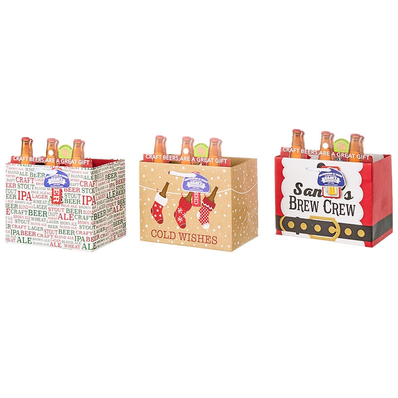 Set of 3 Heavyweight Beer Gift Bags