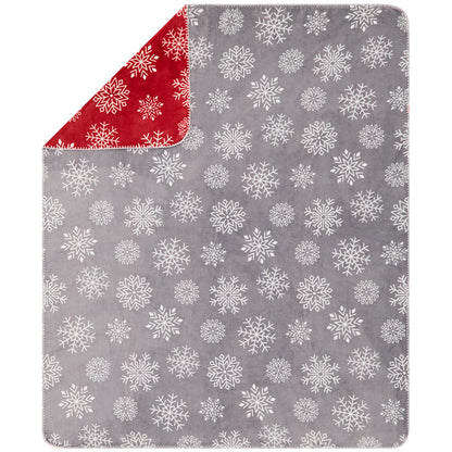 Christmas Cheer Reversible Heavyweight Flannel Throws