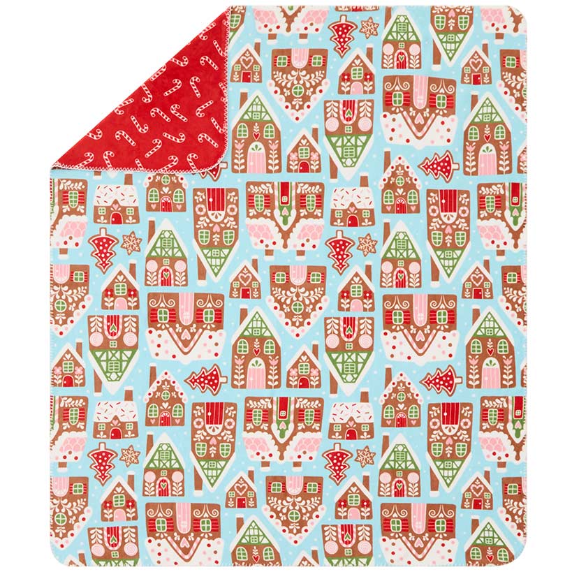 Christmas Cheer Reversible Heavyweight Flannel Throws