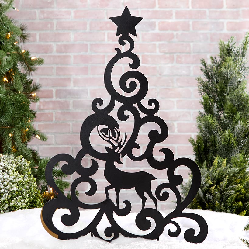 Holiday Metal Garden Stakes