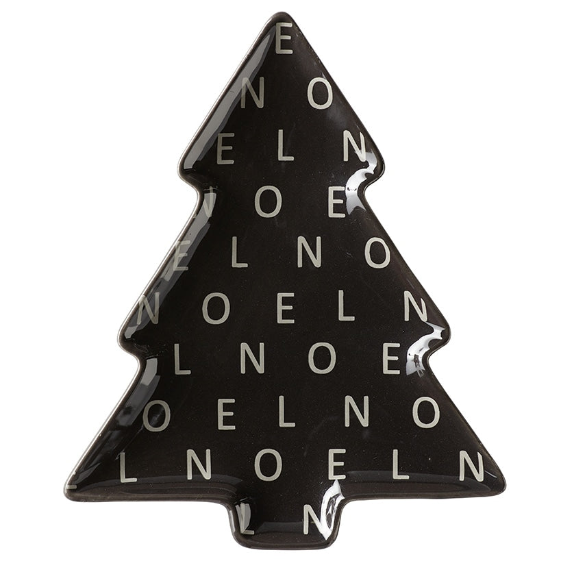Christmas Tree Shaped Holiday Plate