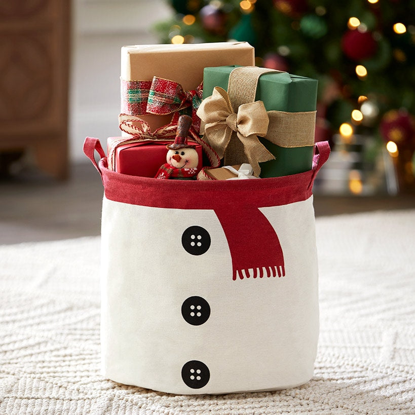 Holiday Character Storage Bin for Christmas Organization And Decoration