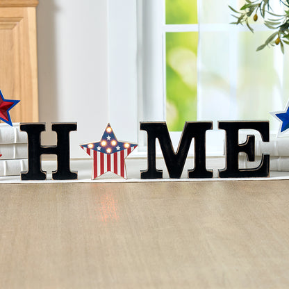 Home Sign with Lighted Heart or Set of 4 Icons