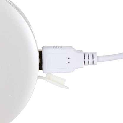 Compact Cosmetic Case with LED Mirror and USB Charging Port