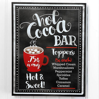 Hot Cocoa Bar Wall Signs