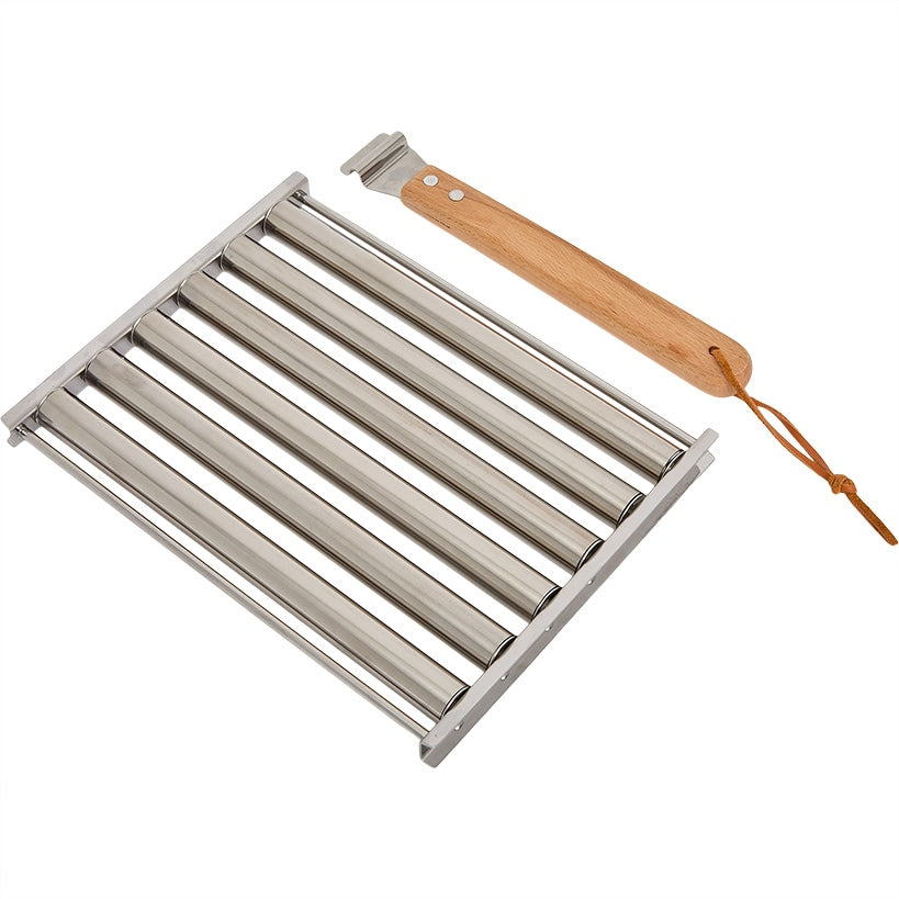 Hot Dog Roller Rack  for Grill or BBQ Stainless Steel