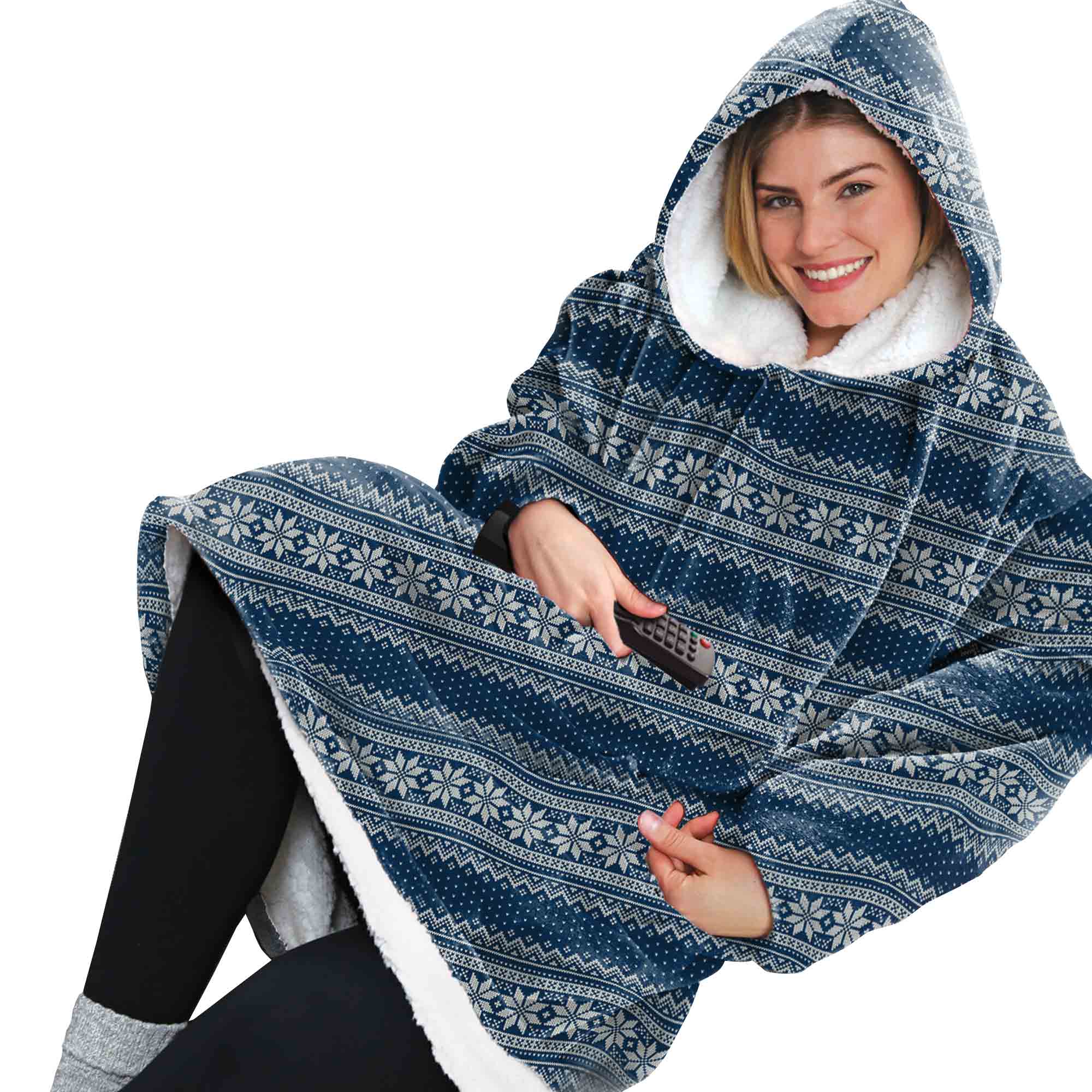 Huggle™ Hoodie - Ultra Plush, Unisex Wearable Blanket, One Size Fits All