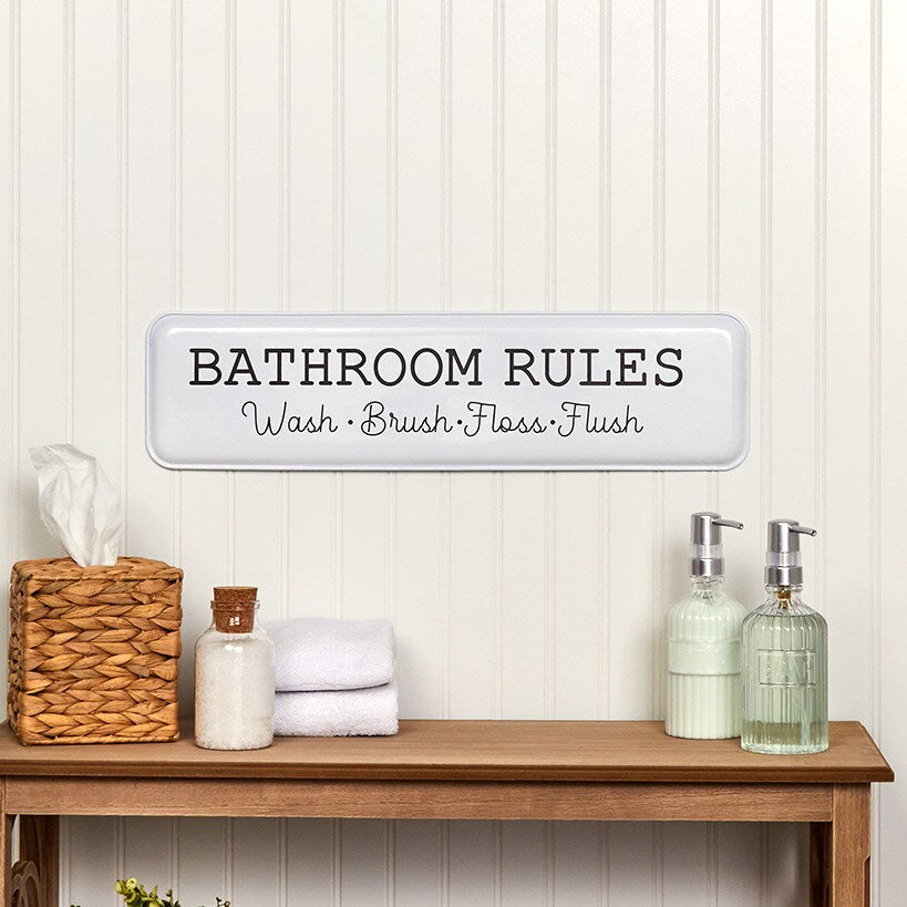 Humorous Household Metal Signs - Bathroom, Laundry, or Mudroom#select-sign_bathroom