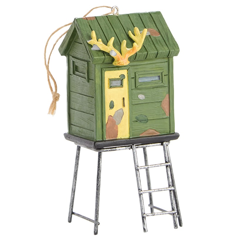 Christmas Hunting Blind Ornament - Camo or Home Away