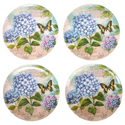 Hydrangea & Butterfly Dinner Plates - Set of 4