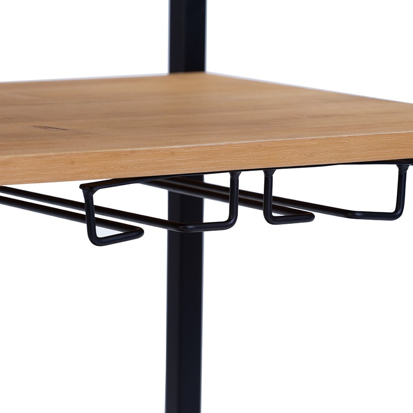 Industrial Bar Cart with Removable Serving Tray