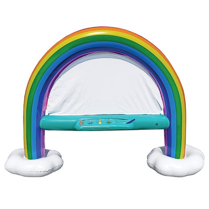 Inflatable Rainbow Easel - Easy To Clean Outdoor Painting Toy for Kids