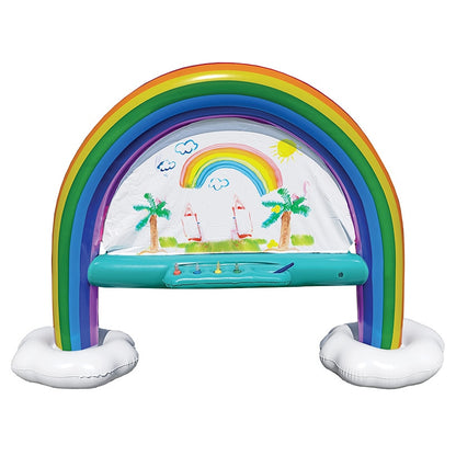 Inflatable Rainbow Easel - Easy To Clean Outdoor Painting Toy for Kids