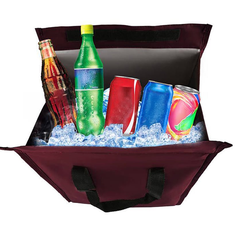 Insulated Grocery Bag Burgundy