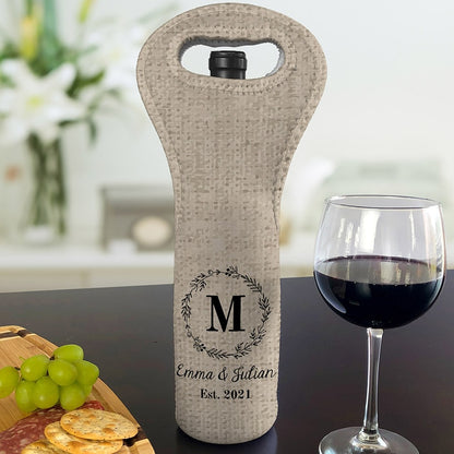 Personalized Insulated Wine Gift Bag