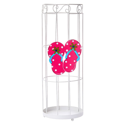 Decorative Plastic Cup Holder with Interchangeable Icons