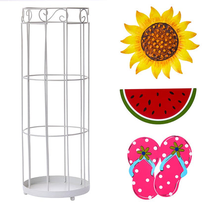 Decorative Plastic Cup Holder with Interchangeable Icons