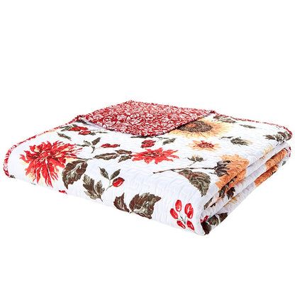 Jacobean Sunflower Full/Queen or King Quilt or Decorative Pillow