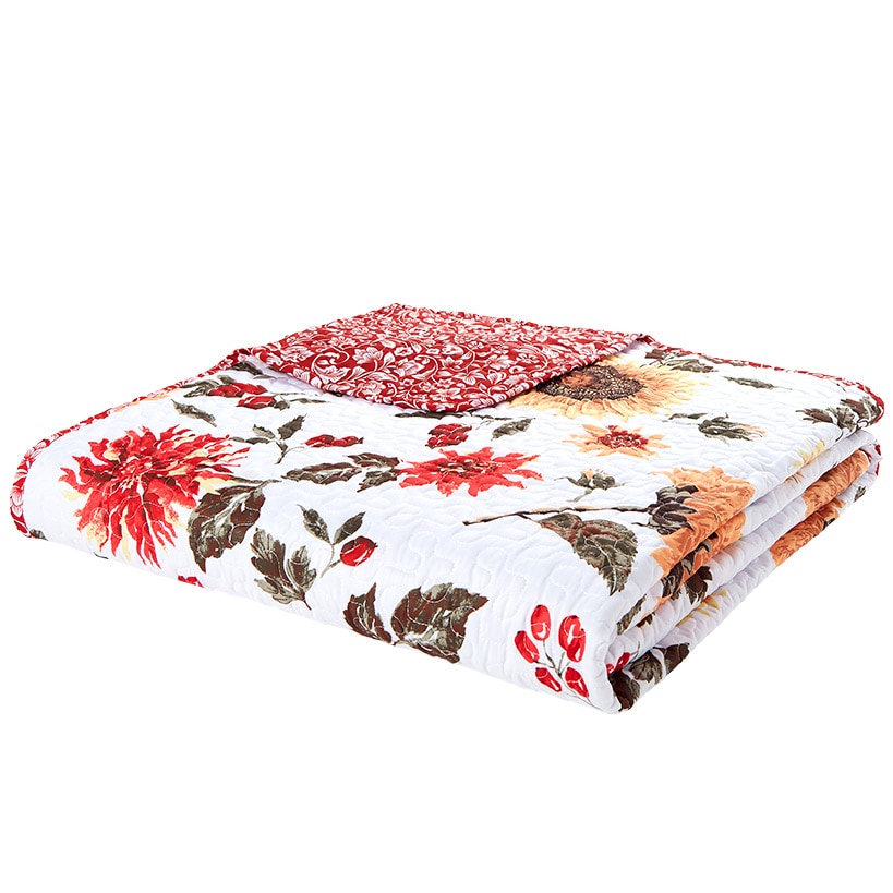 Jacobean Sunflower Full/Queen or King Quilt or Decorative Pillow