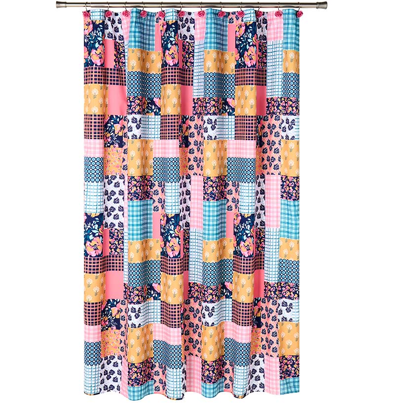 Jolene Patchwork Shower Curtain