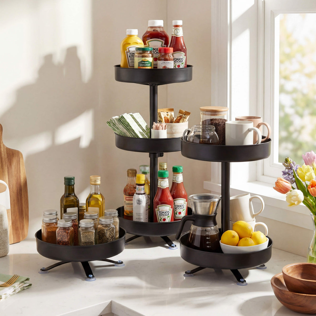 Kitchen Rotating Storage Rack | LTD Commodities