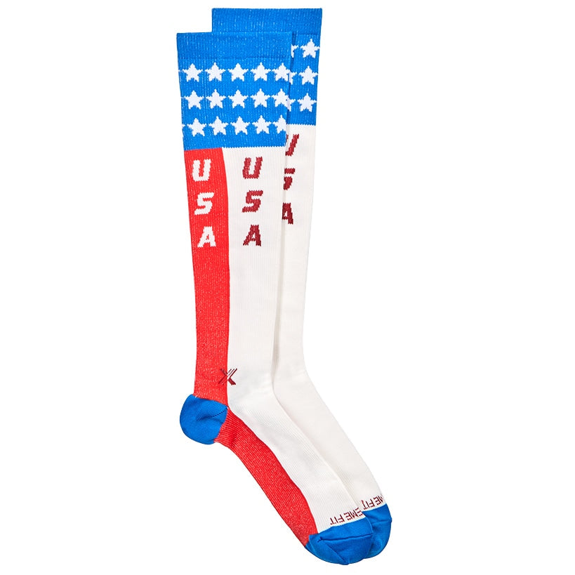 Patriotic Knee-High Compression Socks