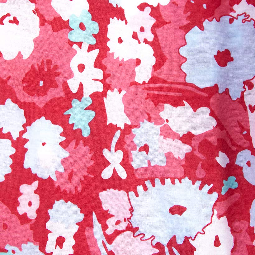 Knit Floral Print Bermuda Pajama Sets
