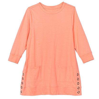 3/4-Sleeve Knit Tunic Tops