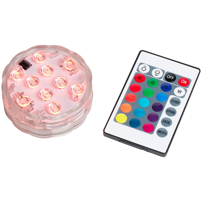 Puck Light With 10 LED Lights And Waterproof With Multicolor Remote