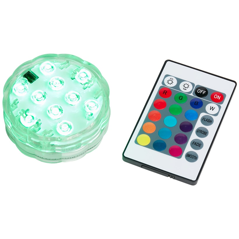 Puck Light With 10 LED Lights And Waterproof With Multicolor Remote