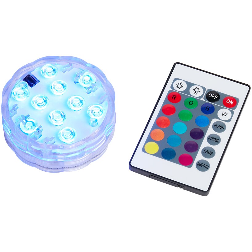 Puck Light With 10 LED Lights And Waterproof With Multicolor Remote