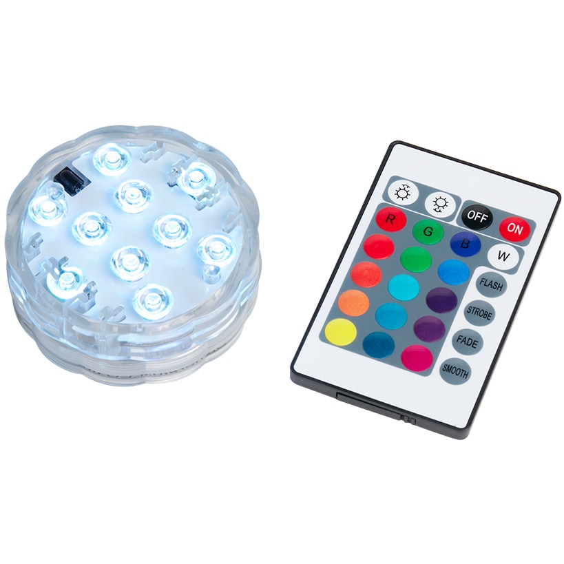 Puck Light With 10 LED Lights And Waterproof With Multicolor Remote