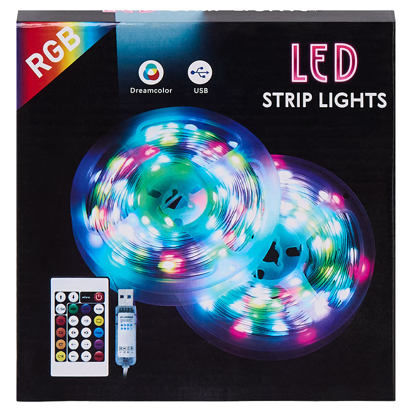 LED Strip Lights with Remote - 100 Count
