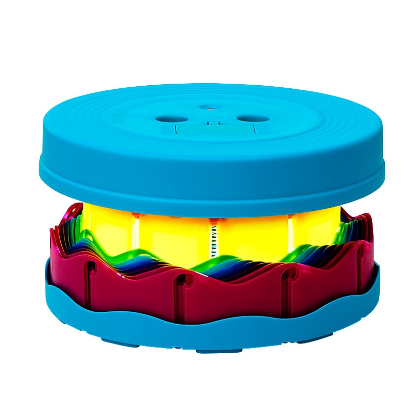 Portable Folding Stool With LED Light Height Adjustable Retractable