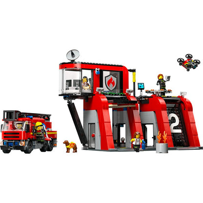 LEGO® City Fire Station with Fire Truck Playset