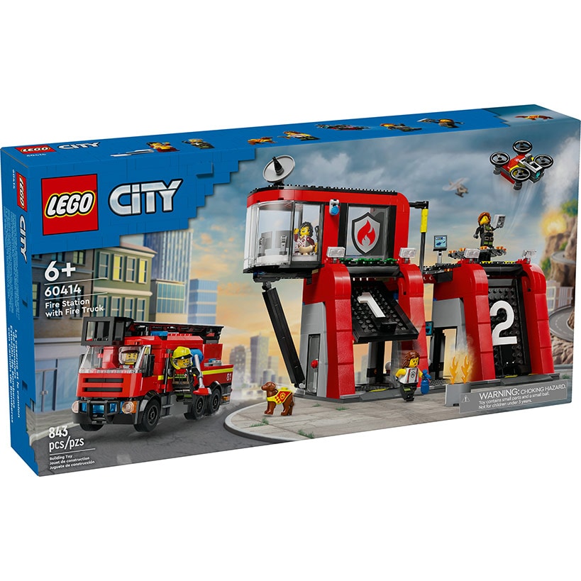 LEGO® City Fire Station with Fire Truck Playset