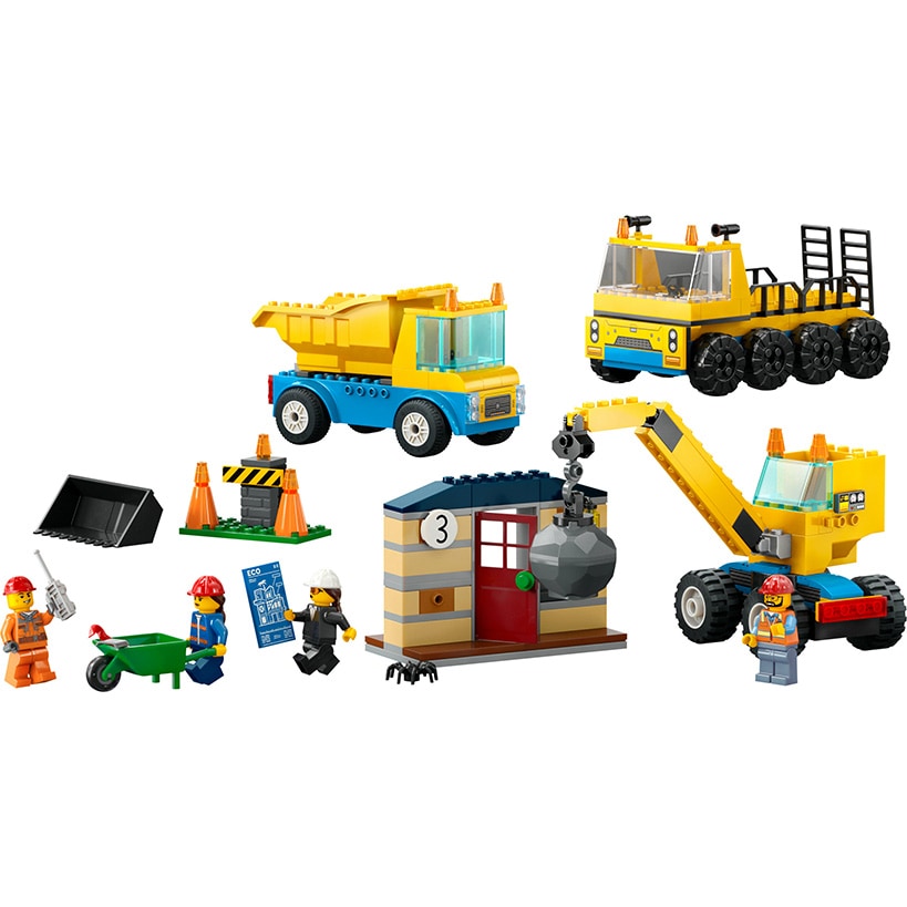 LEGO® Construction City Trucks and Wrecking Ball Crane