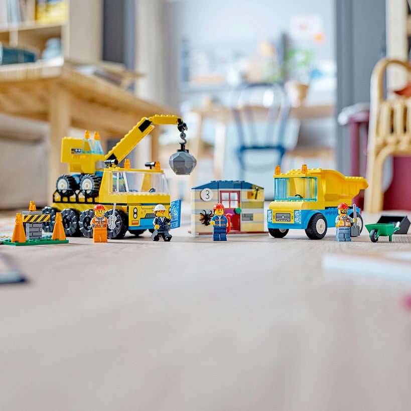 LEGO® Construction City Trucks and Wrecking Ball Crane