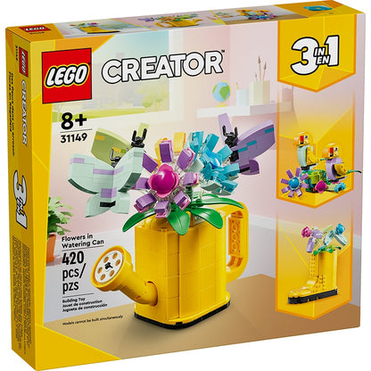 LEGO® Creator Flowers in Watering Can 3-In-1 Toy