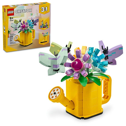 LEGO® Creator Flowers in Watering Can 3-In-1 Toy