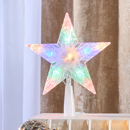 Lighted Star Christmas Tree Topper