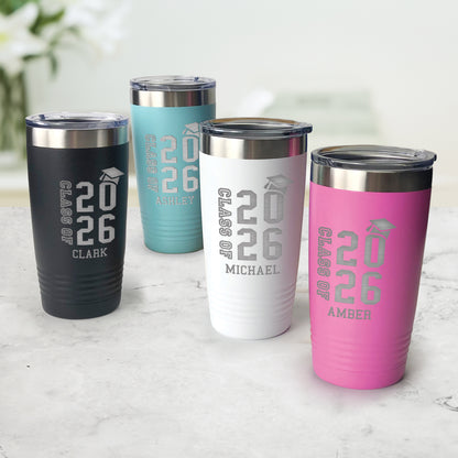 Personalized Graduation Class of Tumbler 20oz