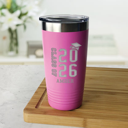 Personalized Graduation Class of Tumbler 20oz
