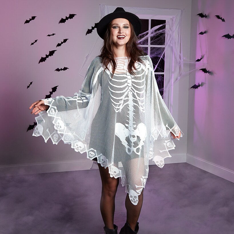 Lace Halloween Poncho#select-design_skeleton